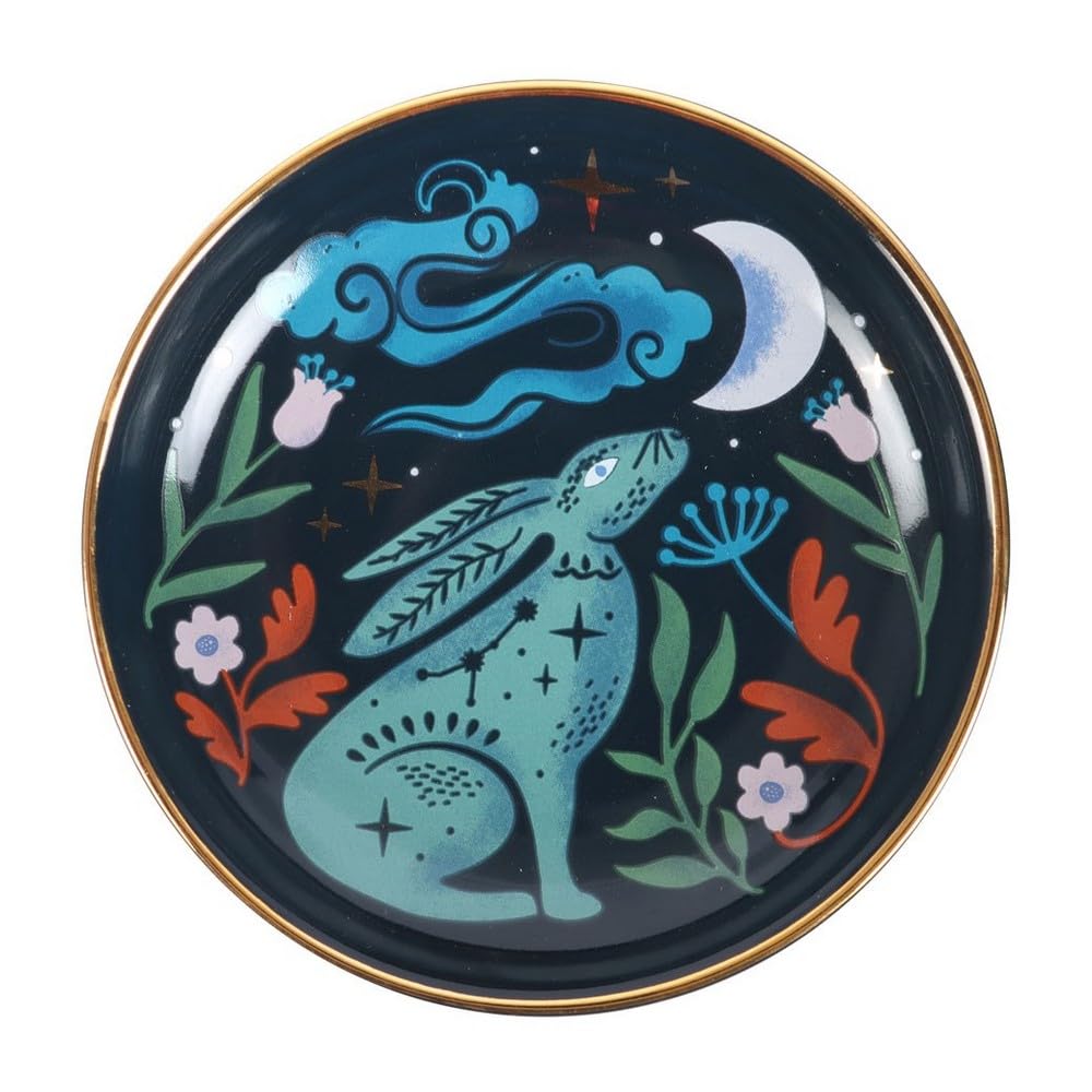 Something Different Midnight Hare Trinket Dish (One Size) (Multicoloured)