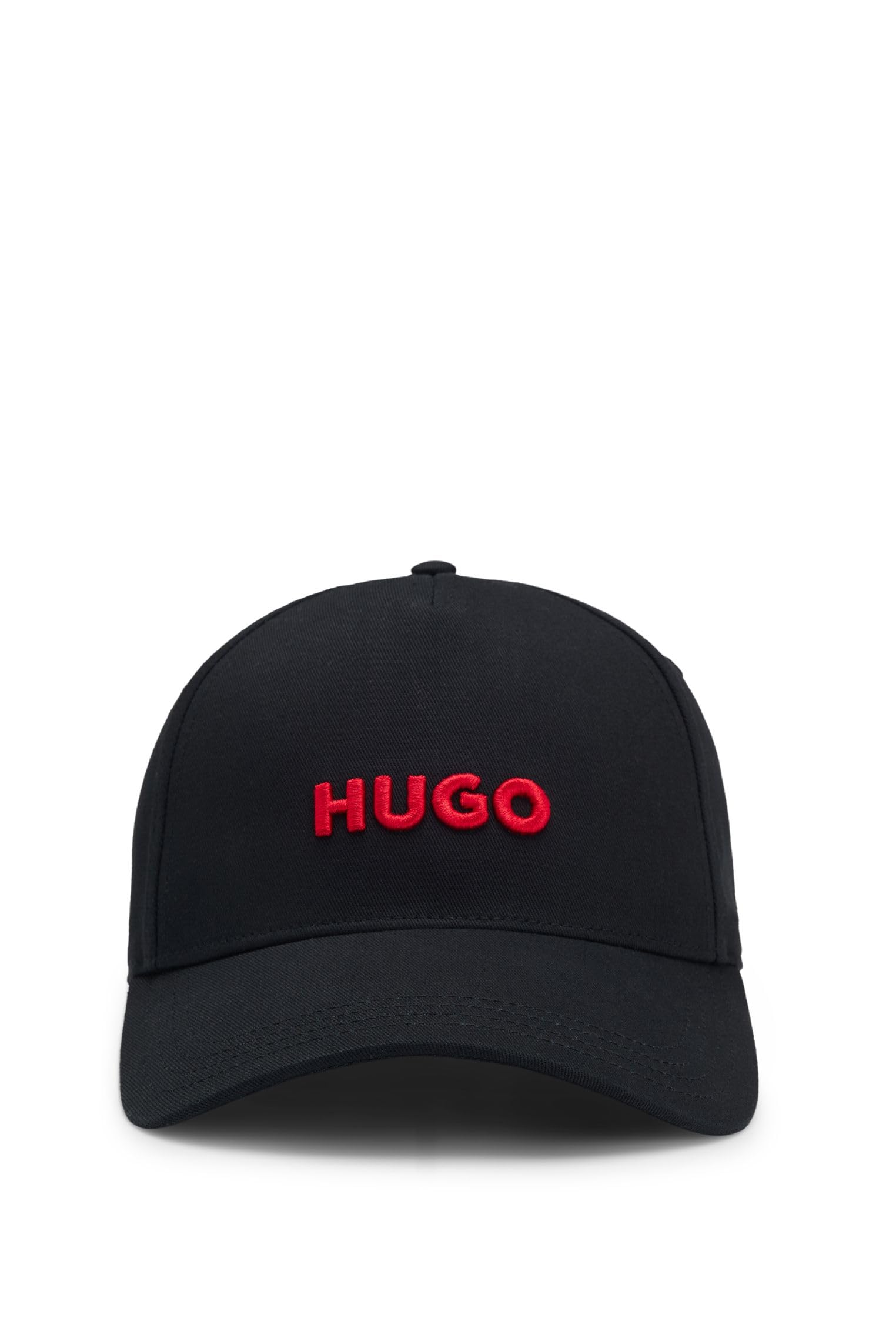 HUGO Mens Jude Cotton-Twill Cap with Logo