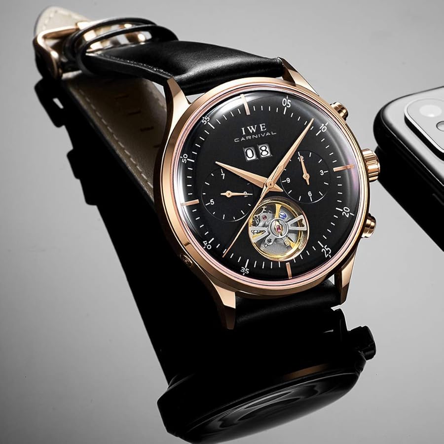 クォーツ式 ローズゴールドダイヤル carnival 腕時計 Amazon | Carnival レディース ダイアモンド 自動巻き 機械式