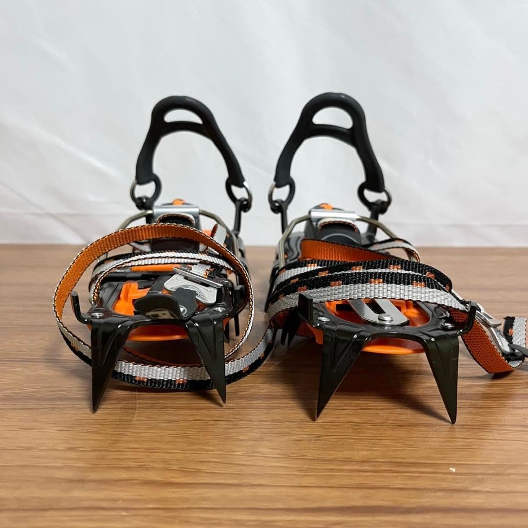 PETZL - アイゼン　PETZL ぺツル　　12本爪　希少な旧型　未使用品 ペツル 12本アイゼン ワンタッチ （アイゼン PETZL ぺツル