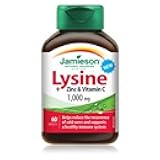 Jamieson Lysine + Zinc & Vitamin C 1000mg, 60 caplets