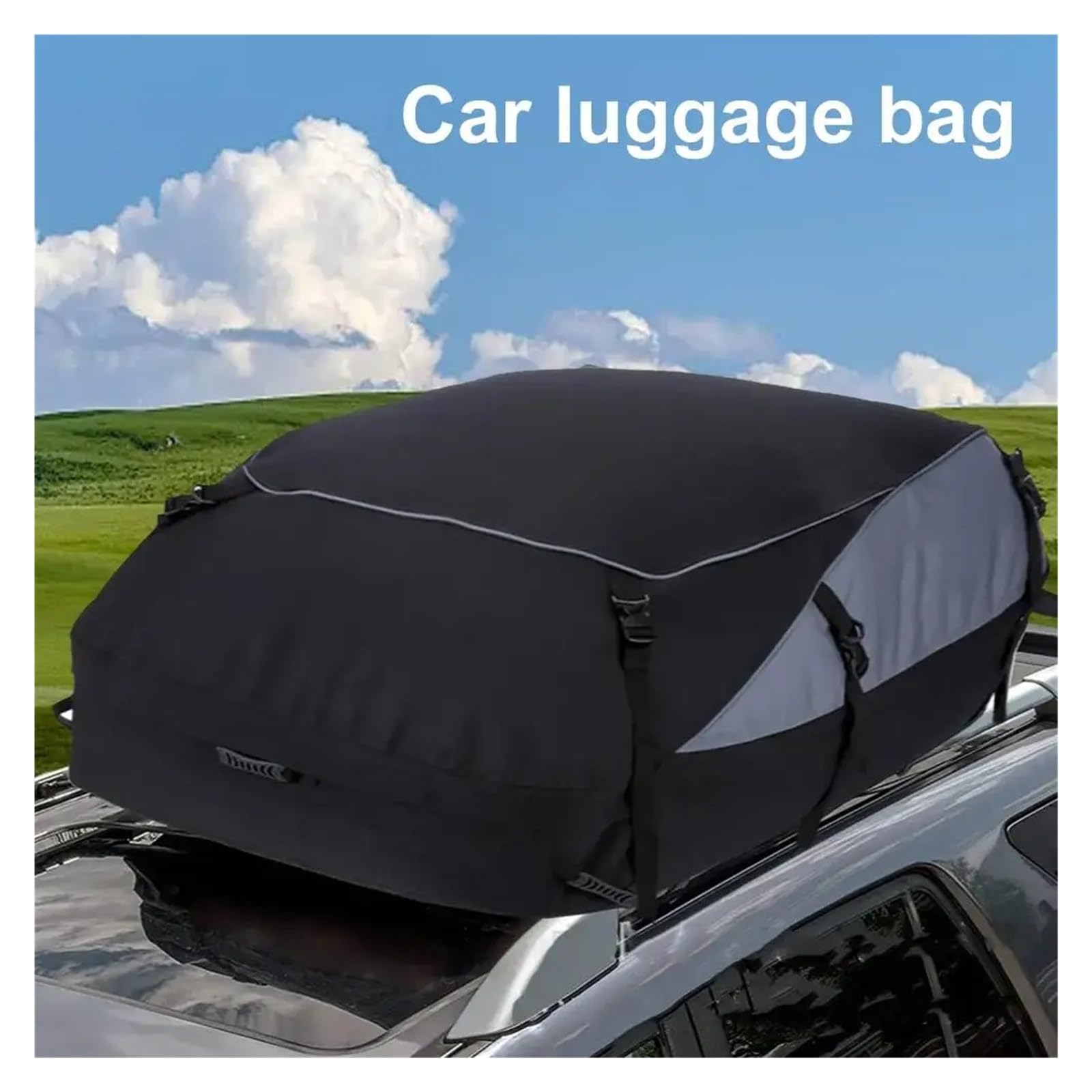 Dach Rack Gepäck Auto-Frachtdachtasche Wasserdicht Für Dachgepäckträger Aufbewahrungstasche 600D Oxford Für SUV Van Faltbare Dachtaschen Dachträger(B)