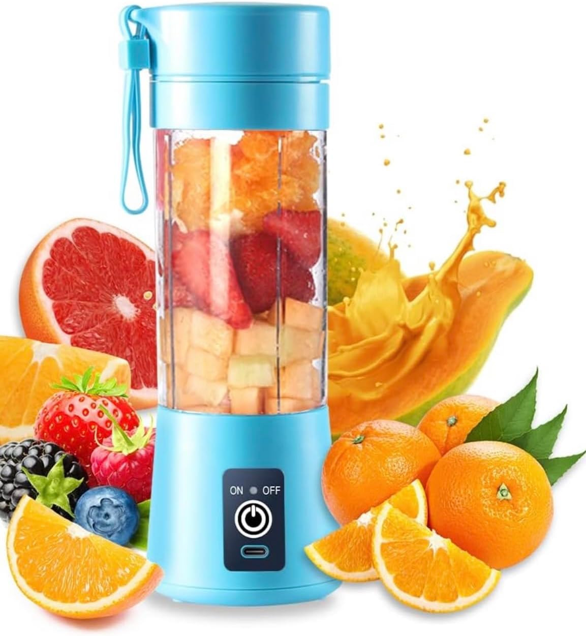 portable blender electric rechargable (green)