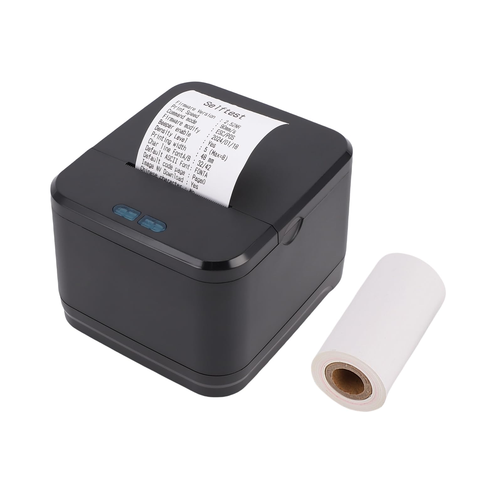Impresora Térmica de Recibos Portátil de 58MM, Interfaz LAN USB para Supermercado, Tienda Minorista, Cocina (Enchufe europeo)