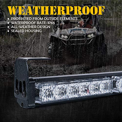 image for Xprite Upgraded 30 Inch Offroad Rear Chase LED Strobe Light Bar with B