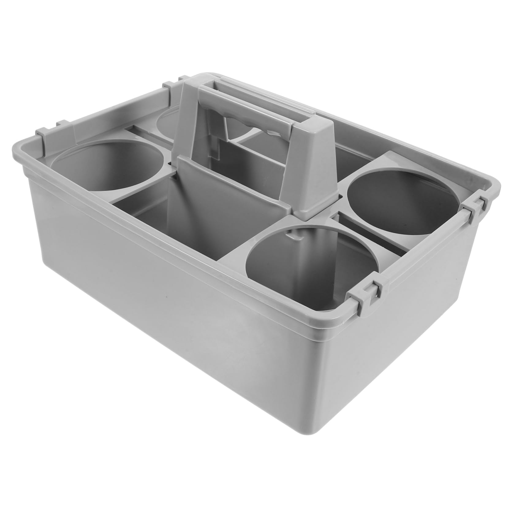 Limpieza Separados Transporte y Cómodo Ergonómica Hogar Asa para Organizador Productos de Cesta Portátil de Plástico Compartimentos en