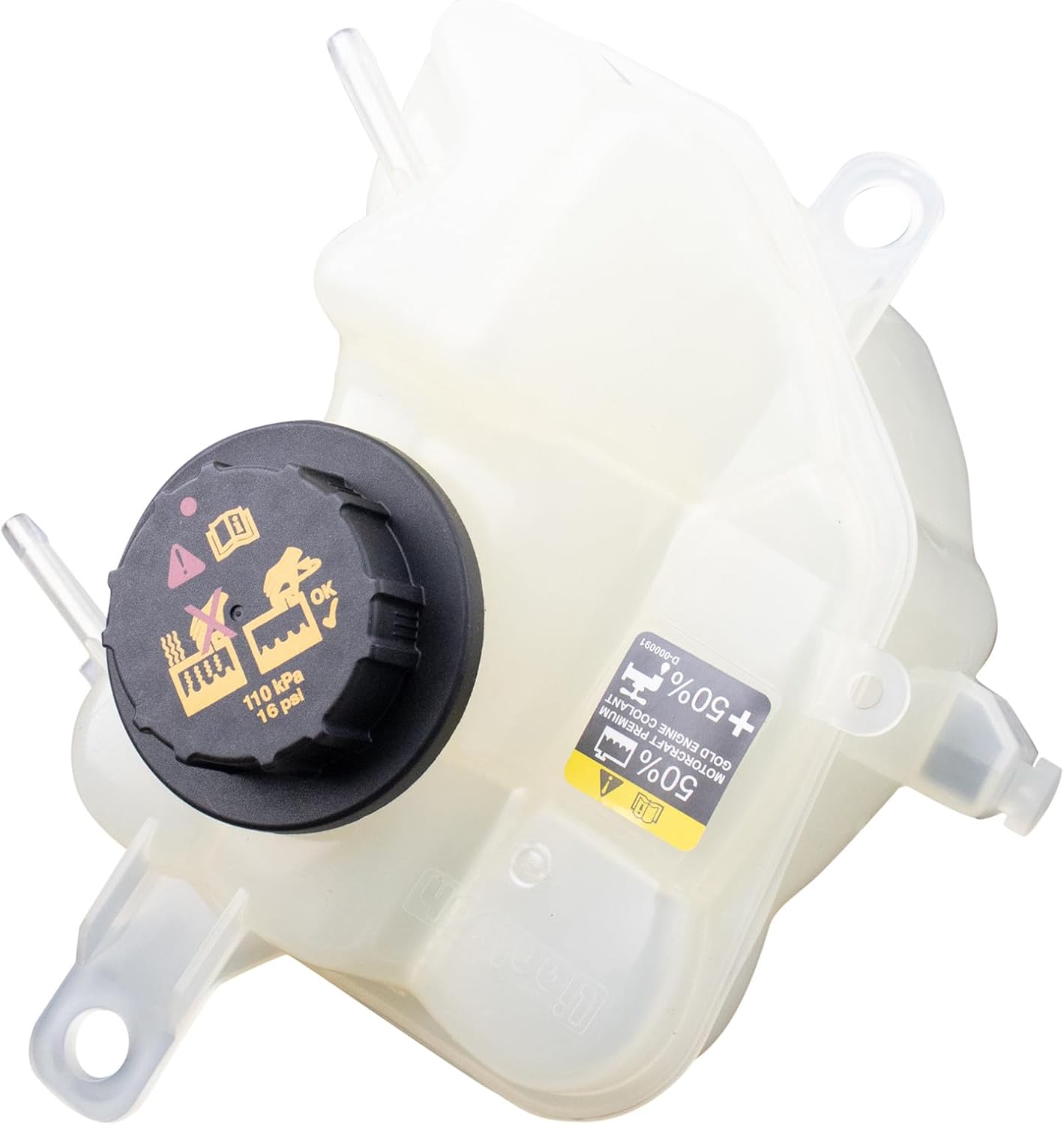 Coolant Reservoir Assembly With Cap Pressurized Compatible with 2010-2011 Ford Fusion V6 3.5L 2007-2010 Lincoln MKZ 2011 MKZ Base Model