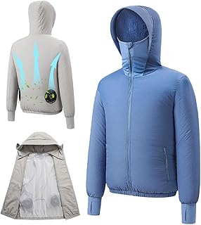 Chaqueta Refrescante Unisex Para Hombre Y Mujer, con Aire Acondicionado, 2 Ventiladores, 3 Velocidades Ajustables, Ideal Para Camping Y Verano, BateríA No Incluida