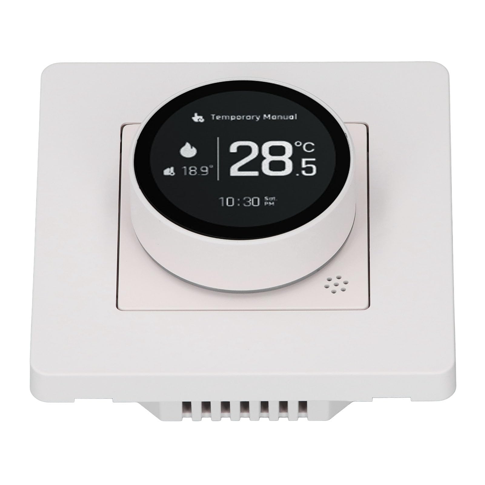 Controlador de Temperatura Inteligente Termostato Ajustable para Calentador de Zócalo Controlador de Temperatura Programable Inteligente 5-35 ℃ Rango de Establecido