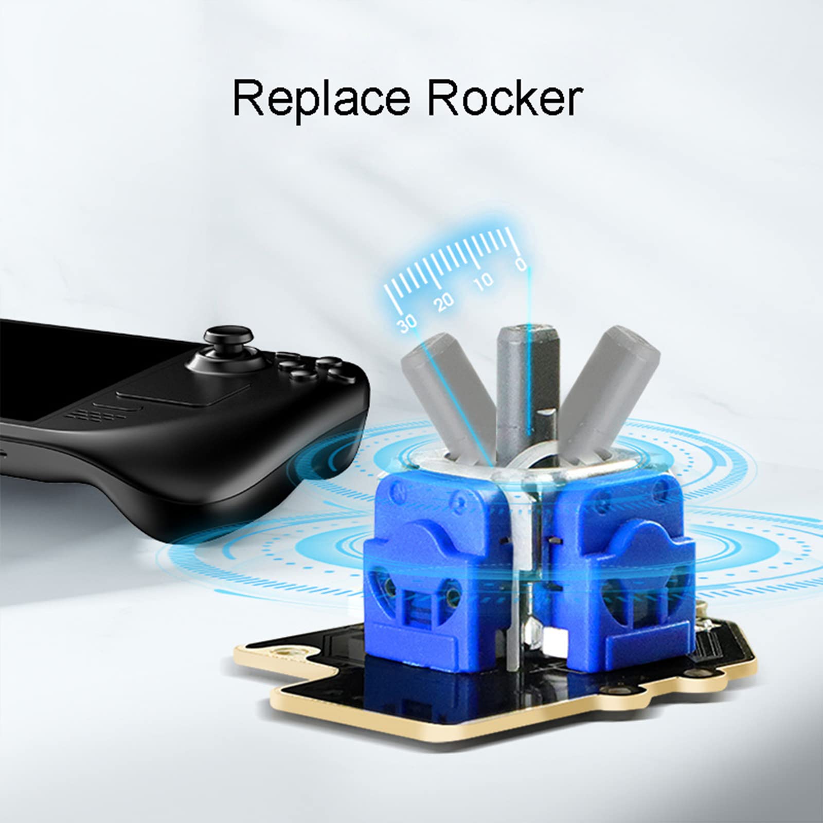 Amazon.co.jp: 3Dホール効果センサー付きスチームデッキ用ドリフト  