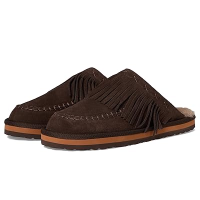 Free People Fallon Fringe Mules Women