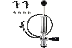 4' Keg Pump +3 Faucet+4 Hose Clamps, Keg Party Pump US Sankey...