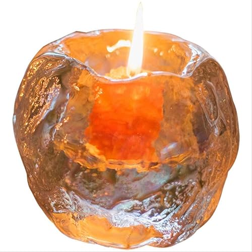 XJJZS - Lámpara de cristal con agujero de hielo para velas, decoración del hogar, decoración de mesa, luz romántica para cenas disponible en Yaxa Colombia