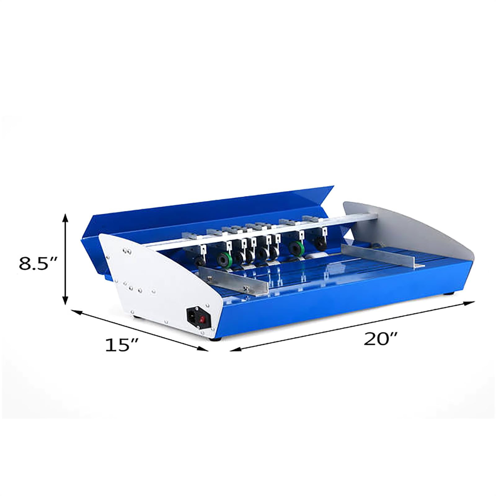 Máquina Plegadora Eléctrica, Anotadora De Plegado De Papel De 18 Pulgadas Y 460 Mm con Regla De Escala, Profundidad De Plegado Ajustable Y Ancho De Papel De 460 Mm, para Servicios Profesionales
