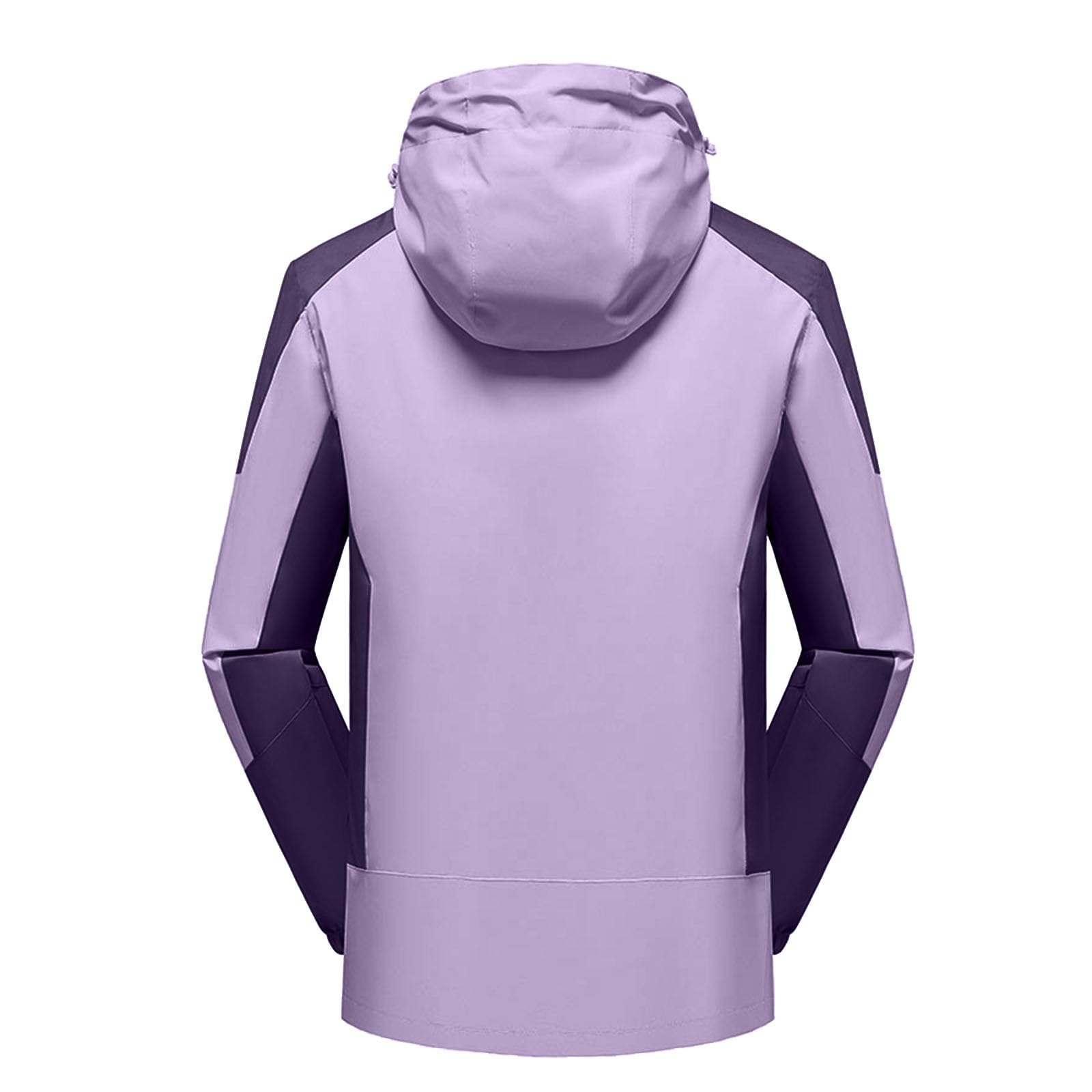 2025 Damen Outdoor 3-in-1 Skijacke mit Fleecejacke Wasserdichte Regenjacke Winddicht Warm Winterjacke Doppeljacke Funktionsjacke mit Abnehmbare Kapuze