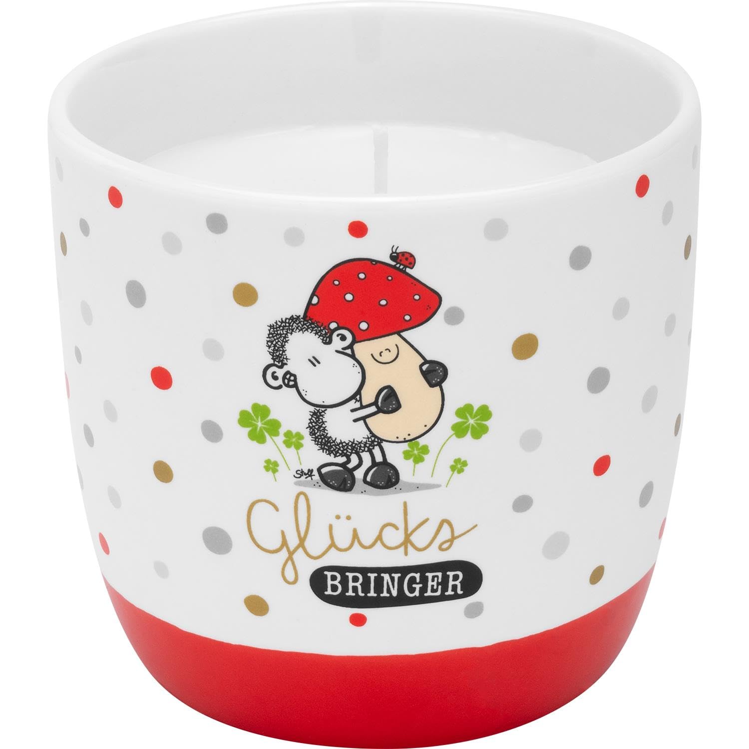Bougie parfumée vanille Sheepworld : le cadeau porte-bonheur idéal en tasse porcelaine