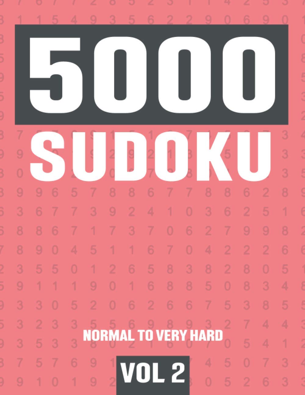 5000 Sudoku: Big Suduko Puzzle Book for Adults with 5000 Sudoku - Hard to Extreme Hard Puzzles - Vol 2