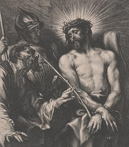 Toile Moquerie du Christ Van Dyck : portrait art reproduction et affiche murale 60x90cm