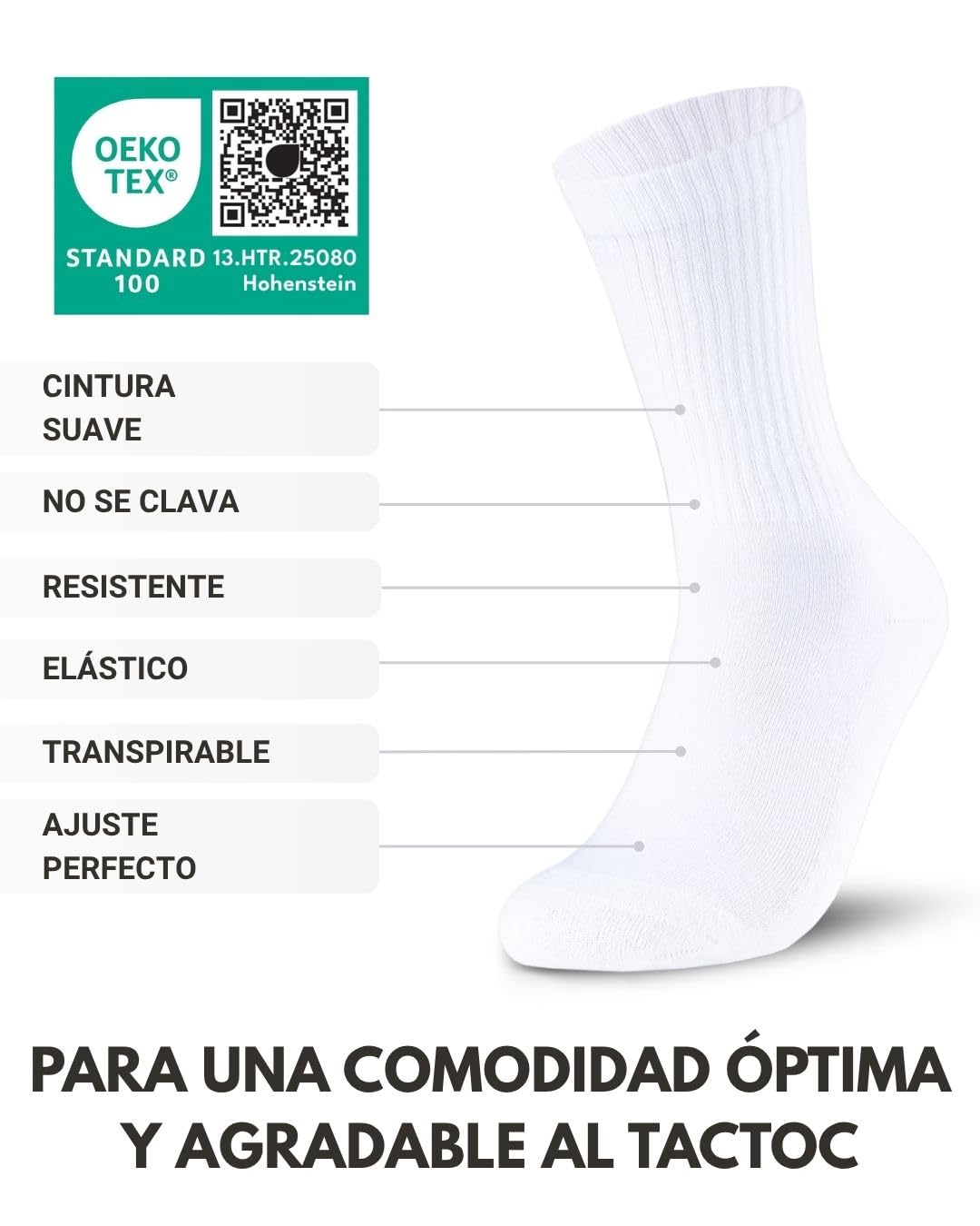 sockenkauf24 10 Pares Calcetines Deporte Hombre Mujer Tenis Algodón Transpirable Acolchado Crew Socks