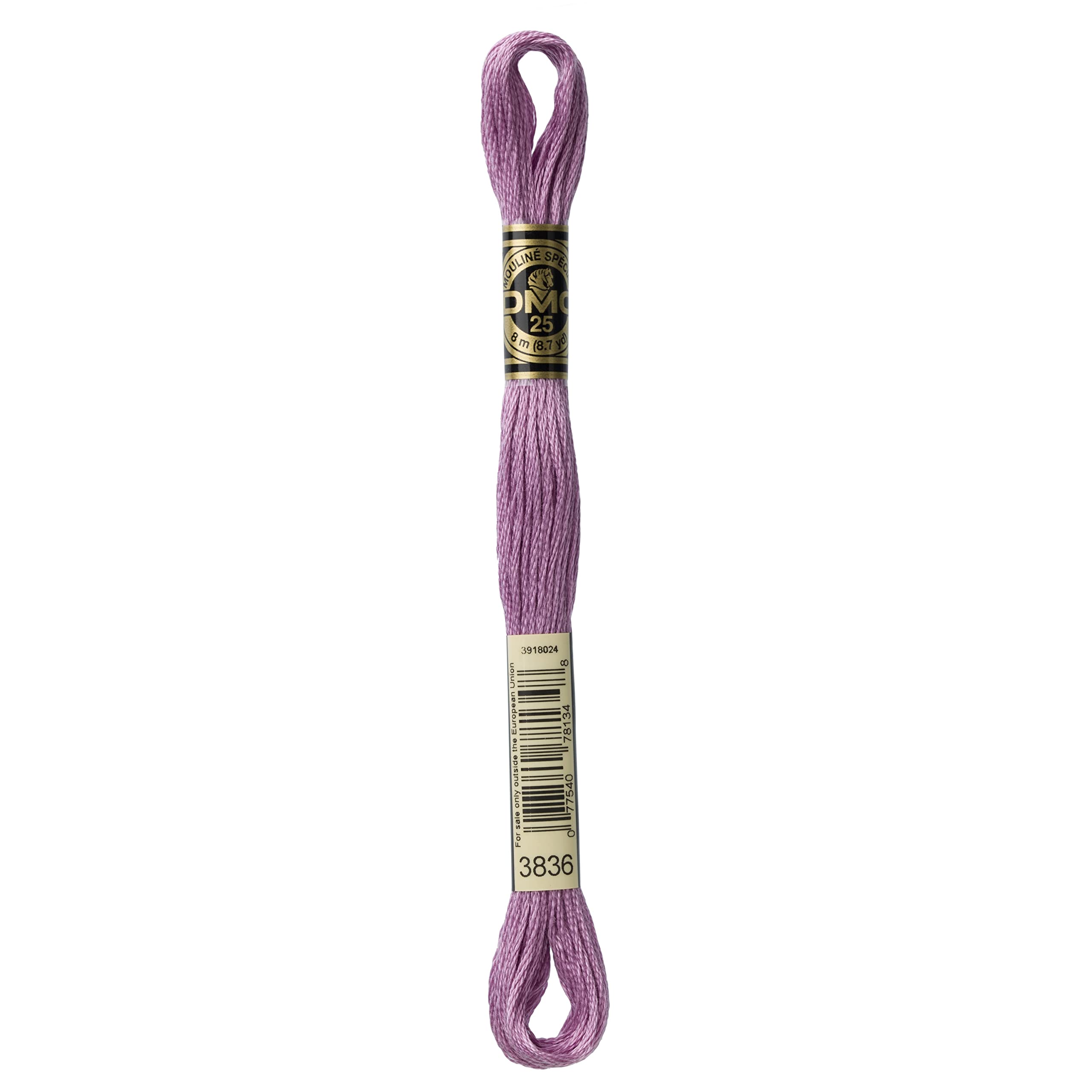 DMC 6-Strand Embroidery Cotton Floss, Light Grape