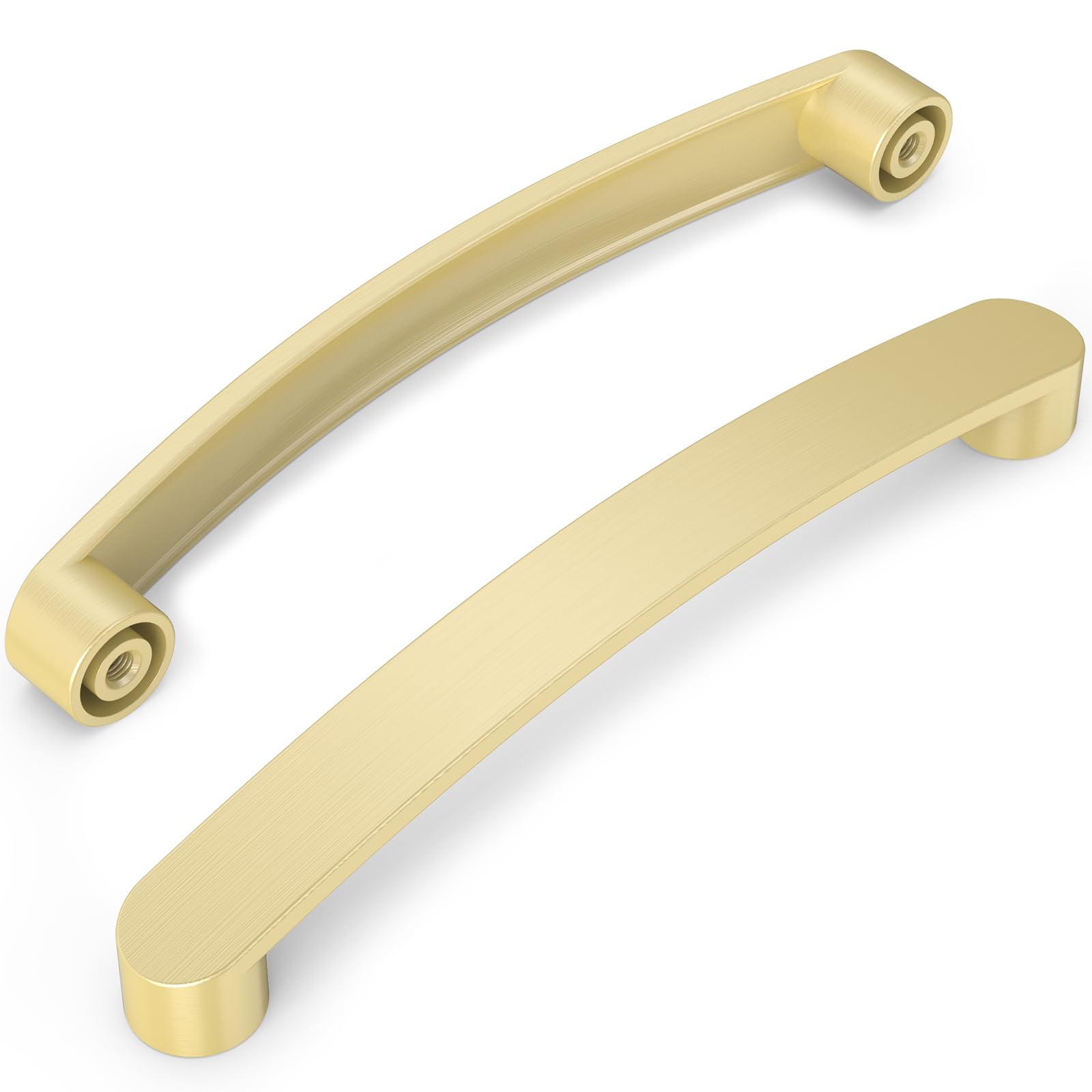 Pomos y tiradores de latón Furniware para armarios de cocina modernos