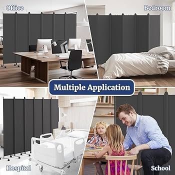Amazon.com: Kokorona 6 Panel Room Divider, 6FT Tall Rolling