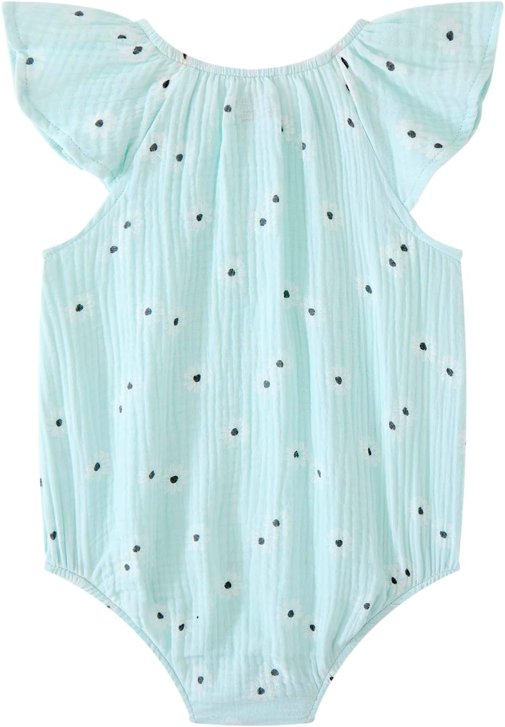 Newborn Baby Girl Sleeveless Rompers Ruffle Bodysuits Infant Outfits 4 Pack - Image 3