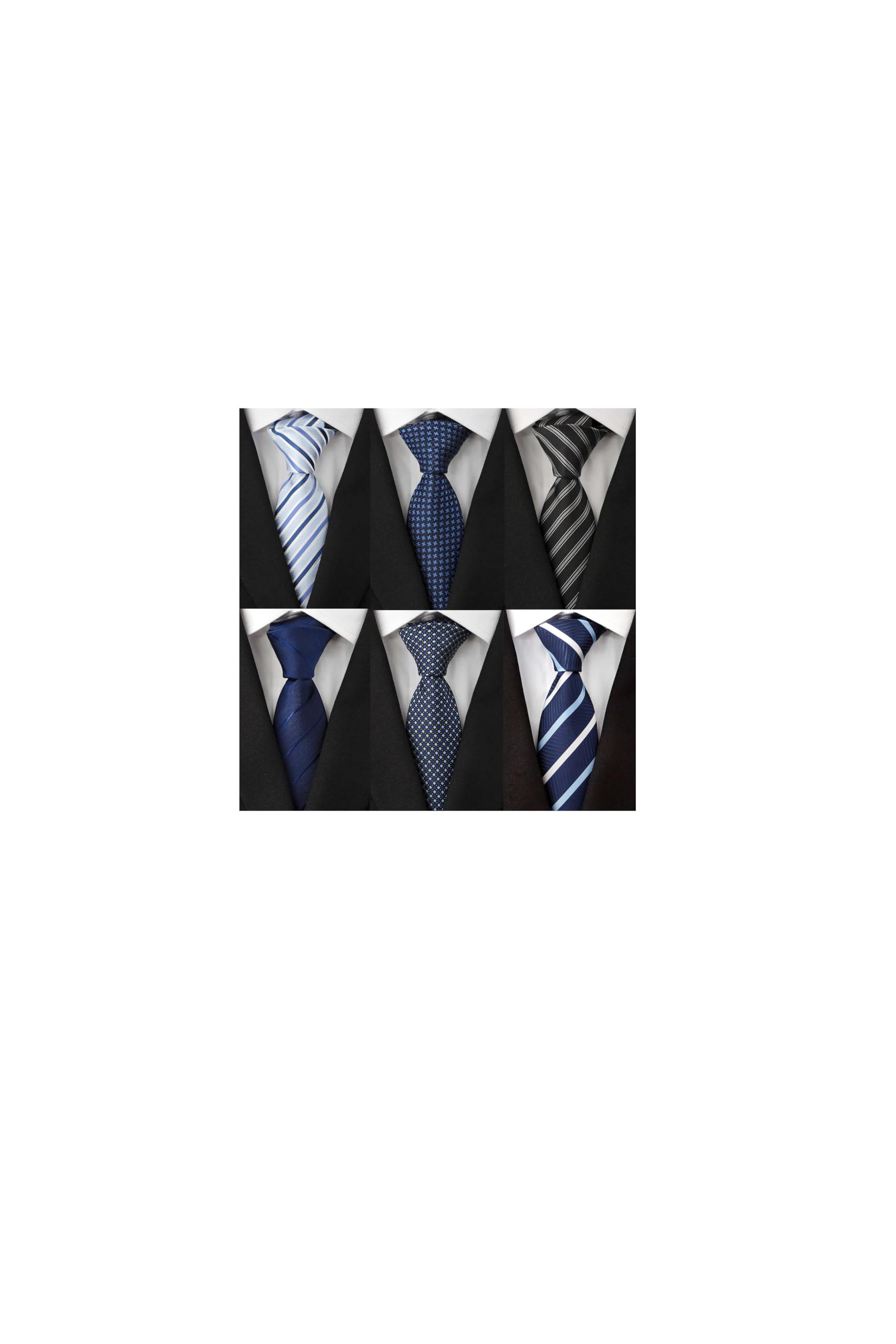 Extra Long Ties for Men Big and Tall Neckties Woven Jacquard Classic Neck Tie Business Wedding