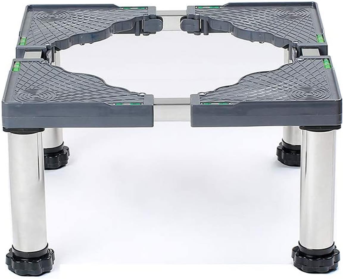 Appliance Stand, Adjustable 4-Legs Height 7.9″ Base, Stainless Steel, Ideal for Refrigerator, Washing Machine, Dryer