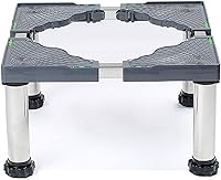 Vista 14 de Base ajustable multifuncional para lavadora Soporte de secadora Antivibración ajustable de 17.7 a 27.5 pulgadas, bandejas de piso para refrigerador