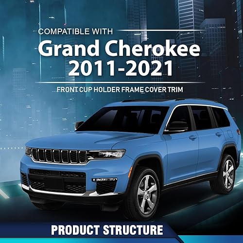 Vista 11 de PIT66 Funda para portavasos compatible con Ford Mustang 2015-2022