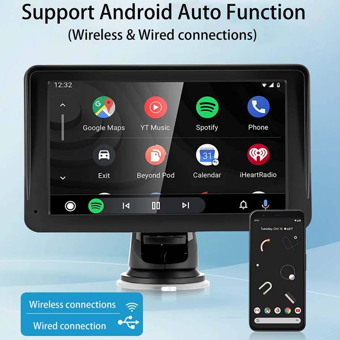 カーナビ（Apple CarPlay・Android Auto対応） Amazon.co.jp: ワイヤレス Apple Carplay & Android Auto カーステレオ