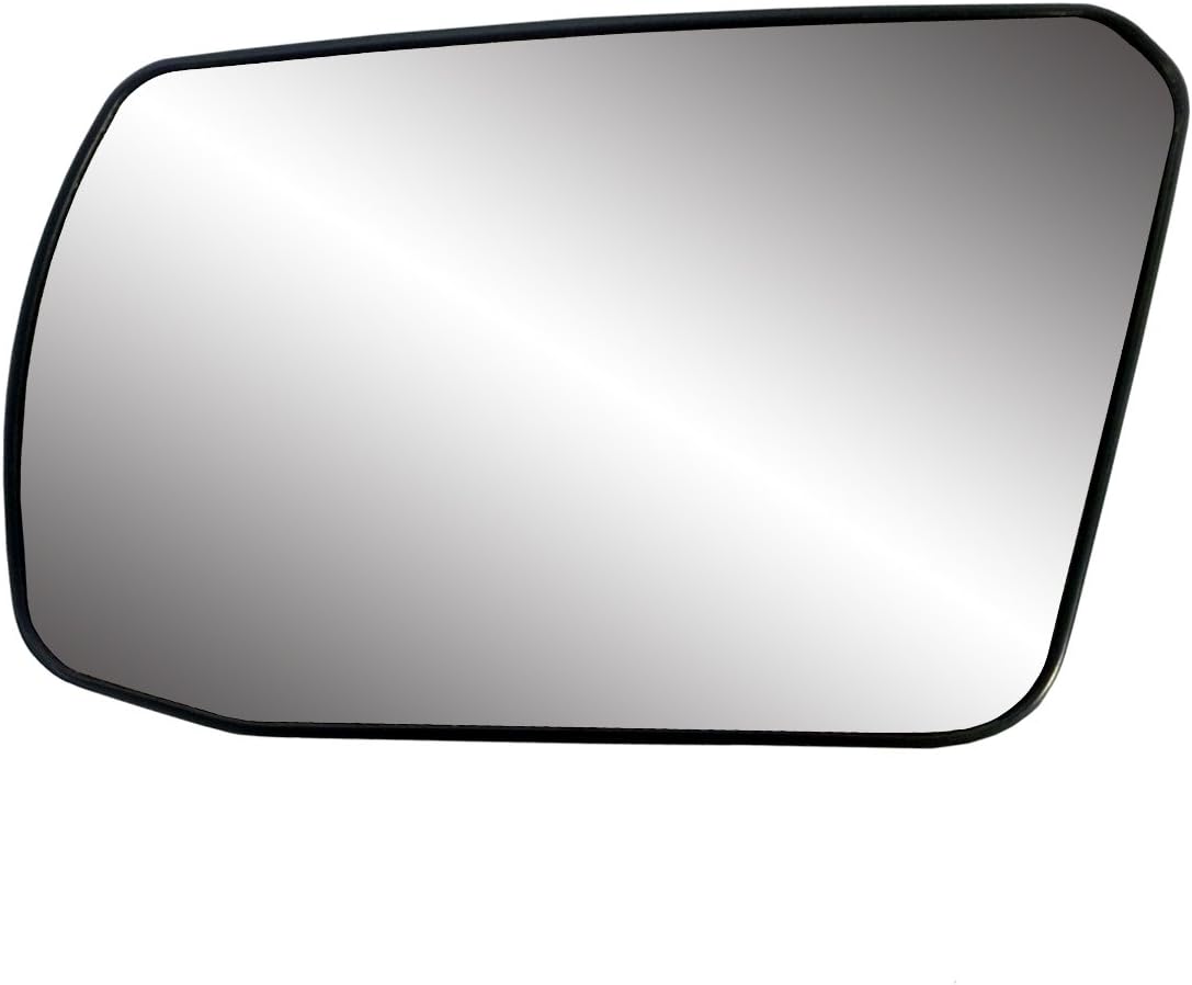 Fit System 88214 Driver Side Non-Heated Mirror Glass w/Backing Plate, Nissan Altima Coupe, Altima Hybrid, Altima Sedan, 4 7/16" x 6 3/4" x 7 3/4" (Non-Foldaway Mirror) , Black