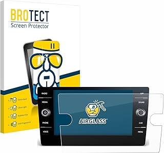 BROTECT Protective Glass for Volkswagen Tiguan 2021 Discover Media 8 Inch Screen Protector Tempered Film Glass [Extremely Scratch-Resistant 9H, Anti-Fingerprint, Ultra Transparent]
