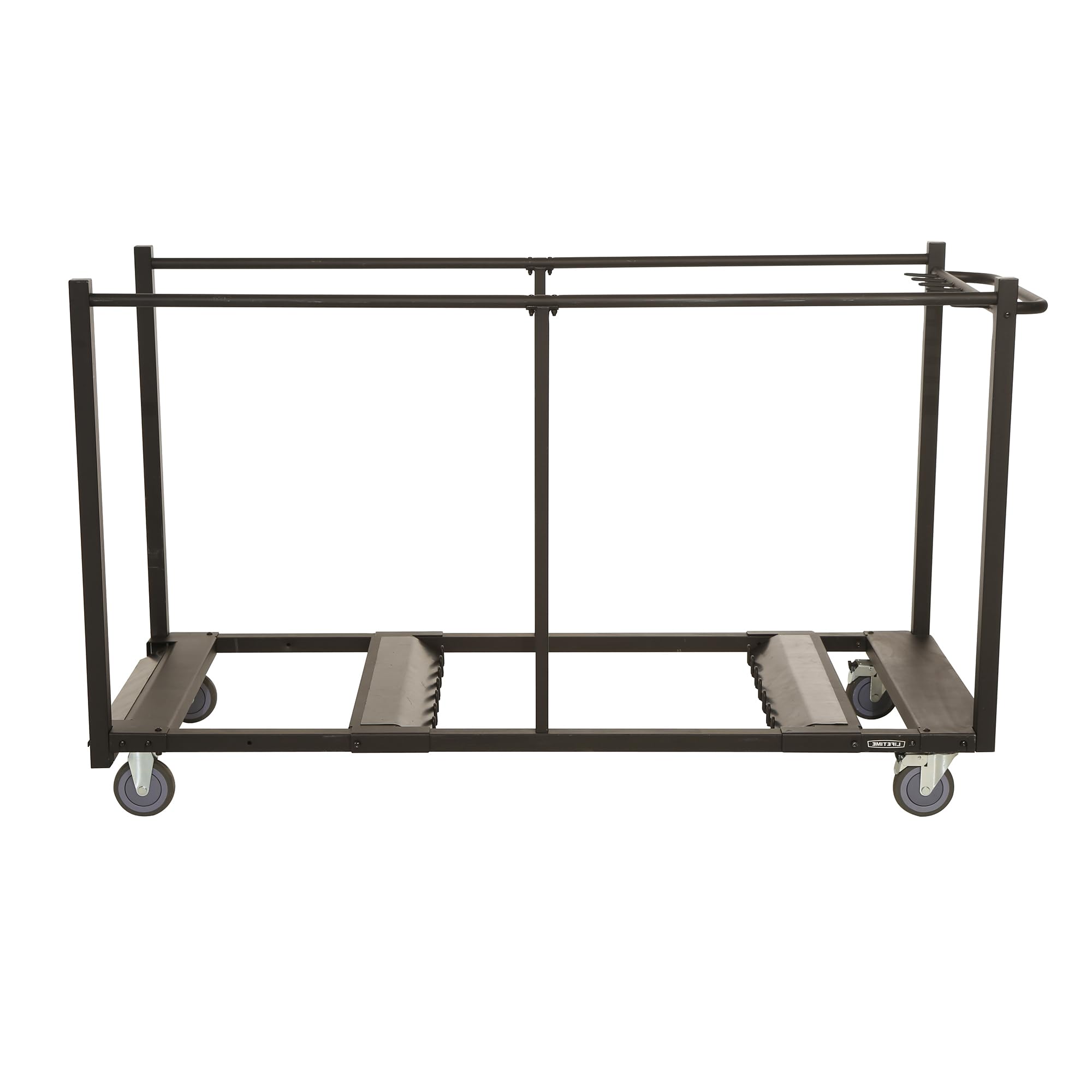 Lifetime 80193 Sand Finish Table Cart with Heavy Duty Steel, Black