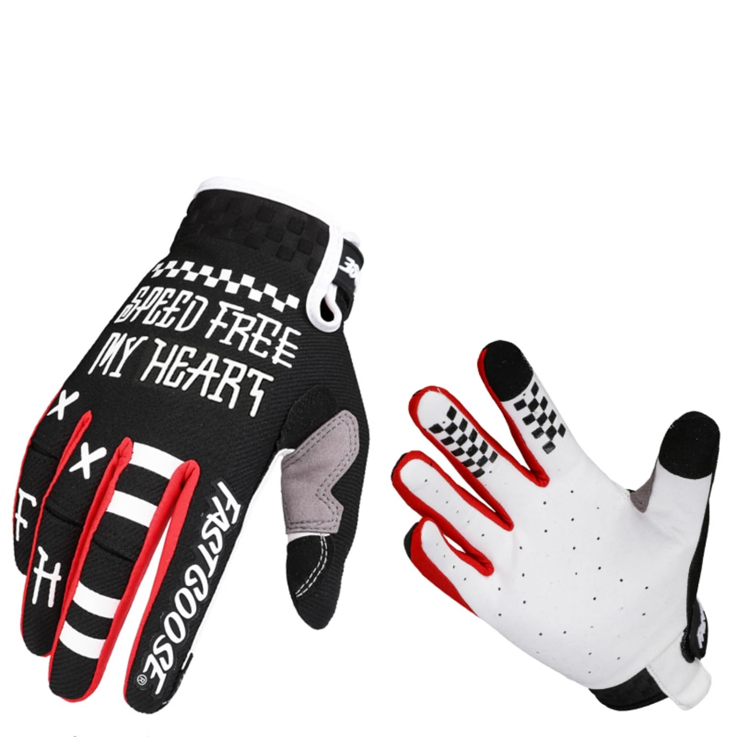 EXCEREY Cycling Gloves Electric Bike Gloves with Touchscreen Gel Padding Breathable Mesh for Men/Women All-Season Mountaineering (Black,S)