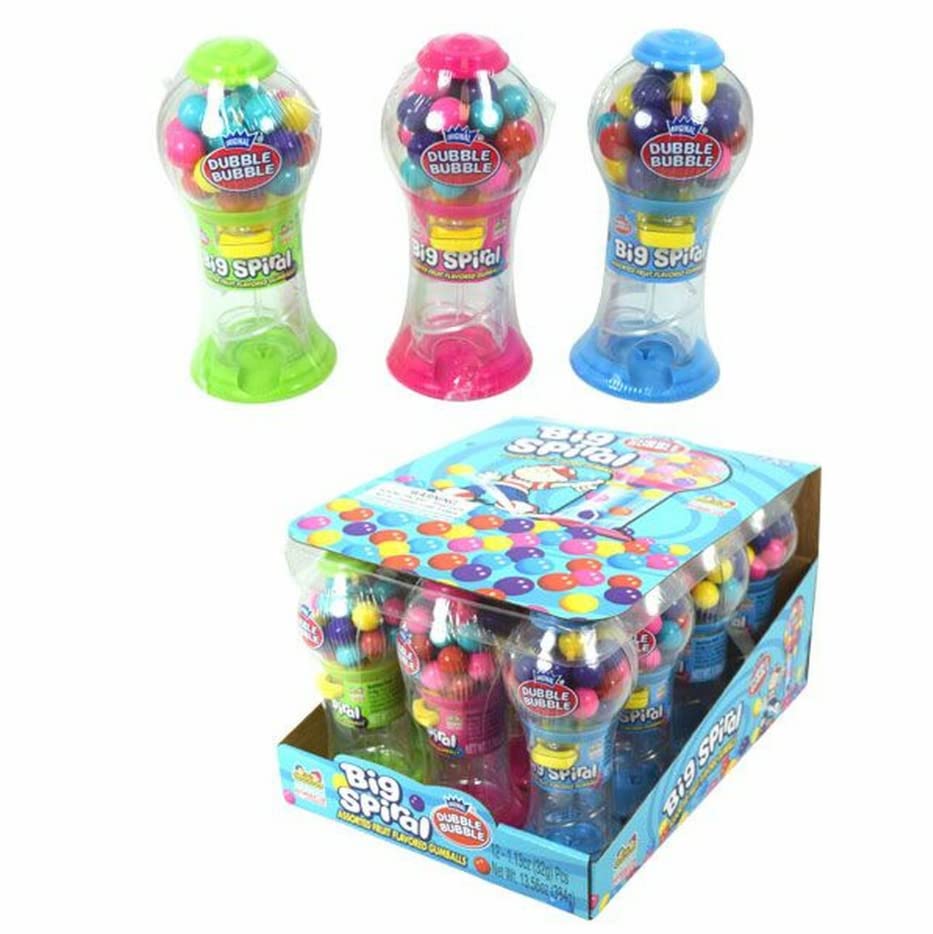 Miniatura 2 de Kidsmania Dubble Bubble Big Spiral Mini dispensador de chicles - Caja de 12