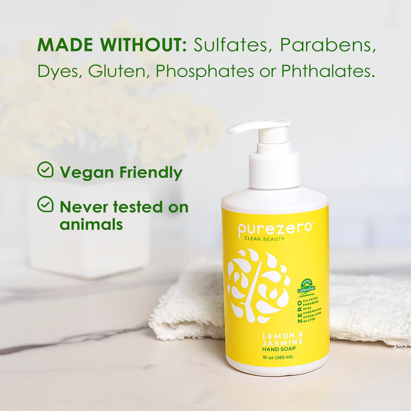 Amazon.com : Purezero Lemon & Jasmine Hand Soap Refreshing Citrus