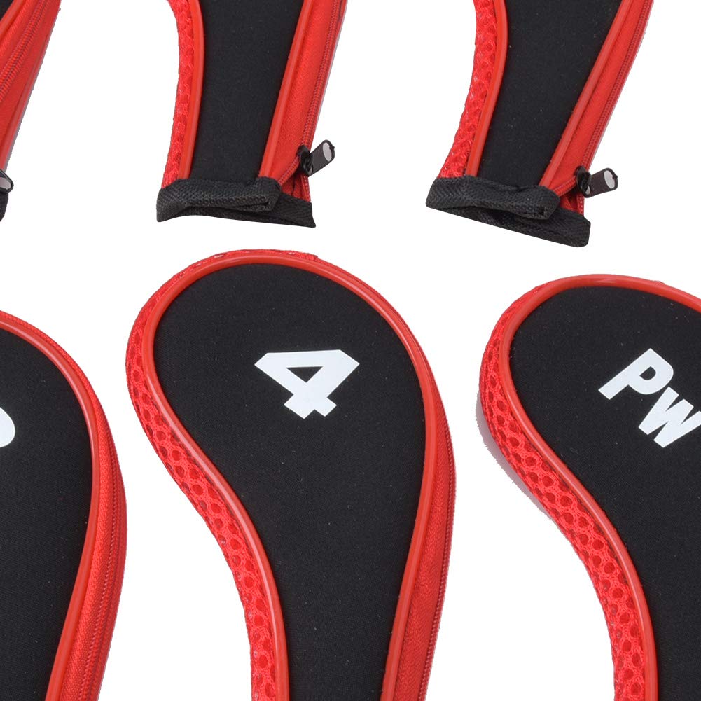 Housses de Protection pour Têtes de Club de Golf, Tissu Résistant avec Design Compact 17.5x8cm, Étui de Transport pour Amateurs de Golf, Accessoires Sport Pratique