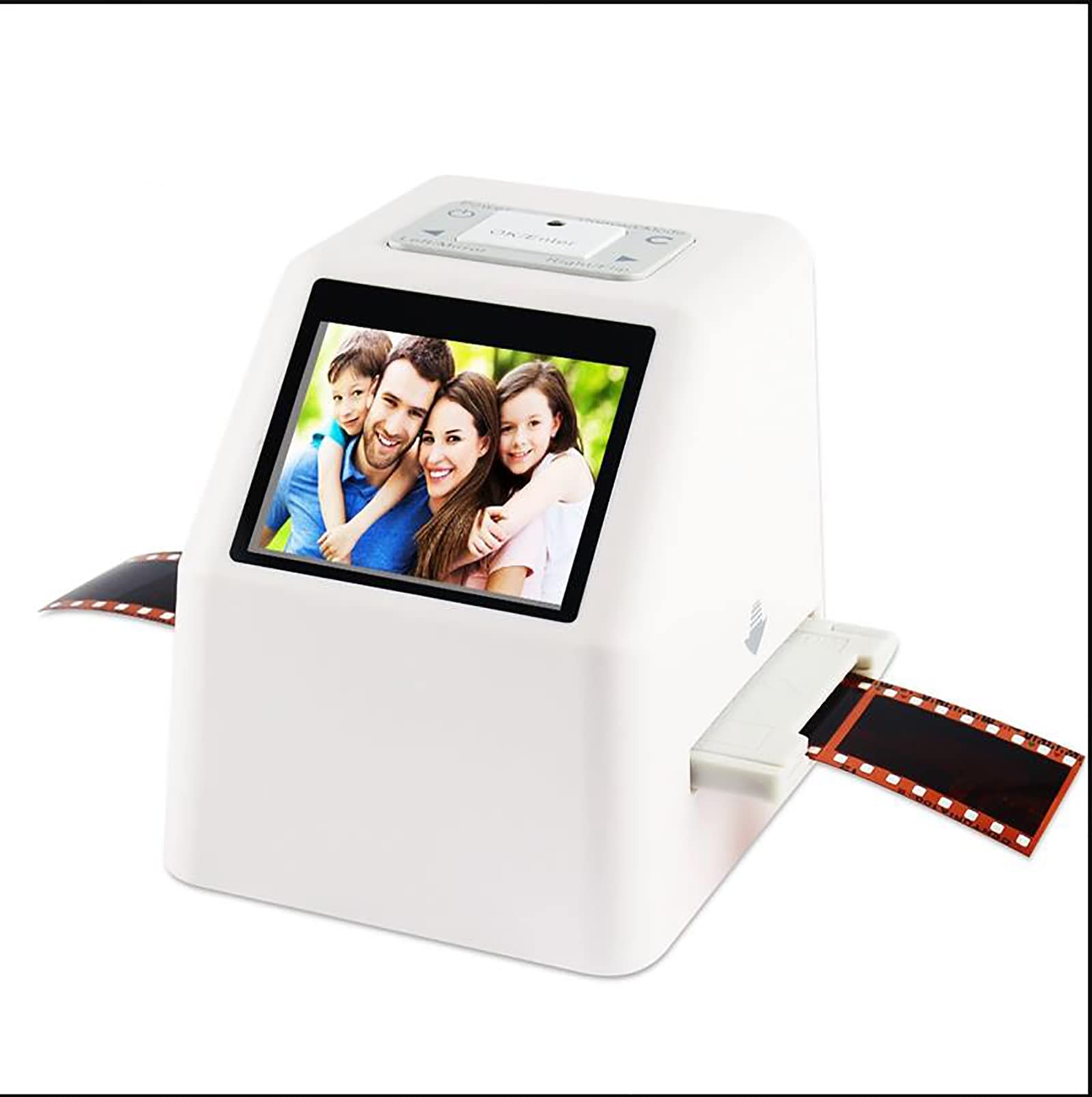 Scanner portatile per pellicole, scanner per negativi ad alta risoluzione da 22MP, schermo LCD da 2,4", conversione di diapositive e negativi in JPEG