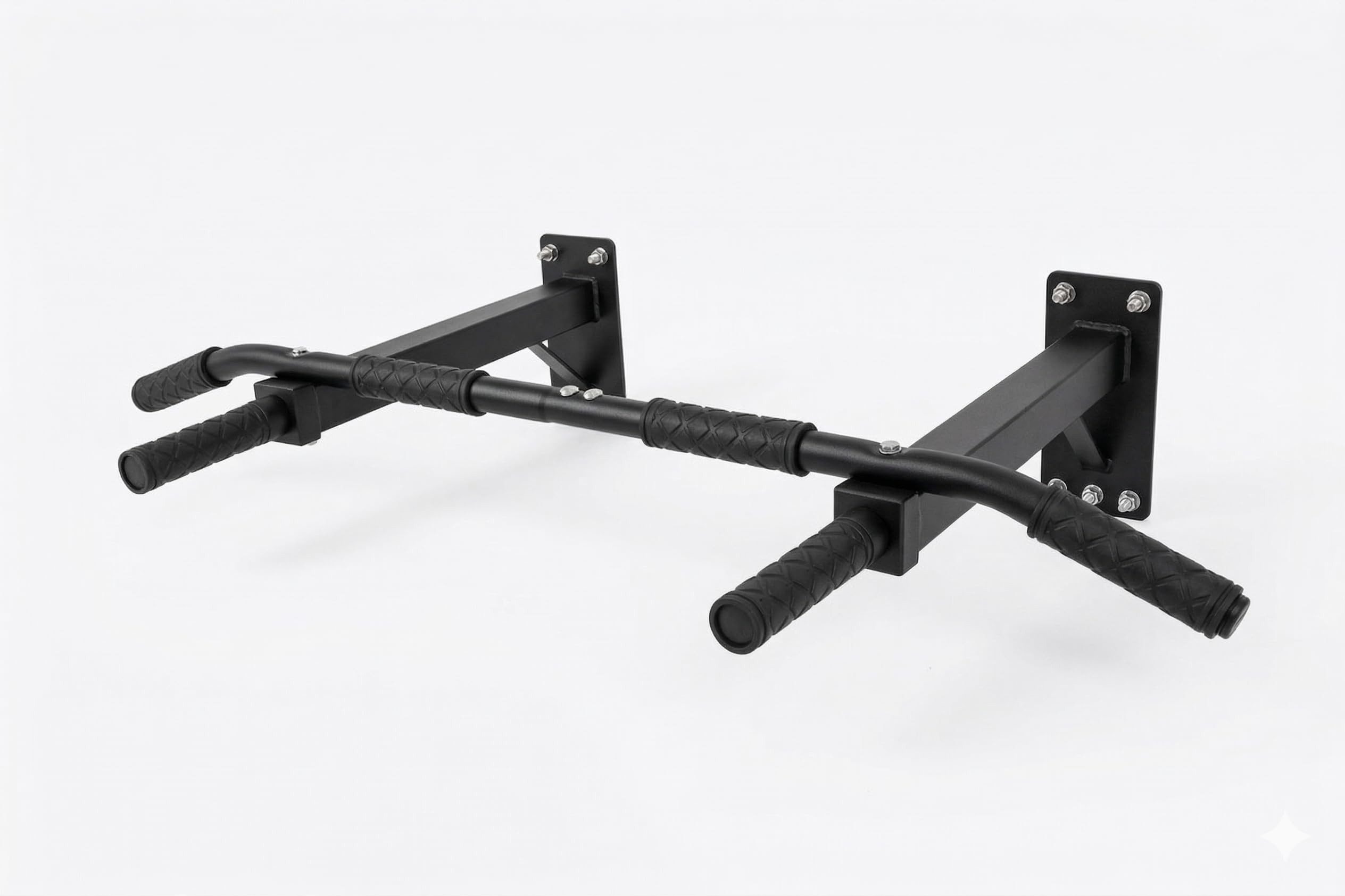 IBS Heavy Duty Wall Mounting Pull up Bar - Chin Up Bar Solid Fitness Accessory for Gym and Home Gym (150KG Hanging Capacity) Material Iron Color RED-picture-30