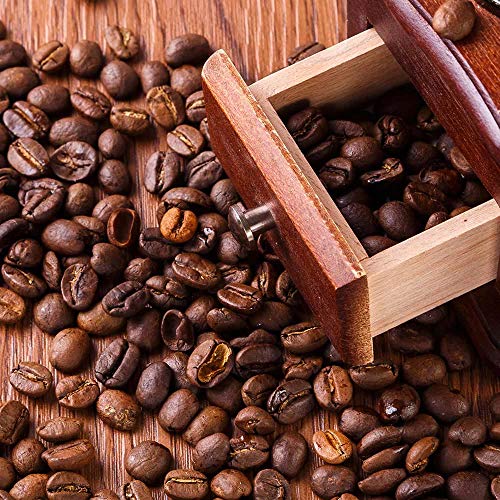 Molinillo de café manual,Molinillo de café de madera de estilo vintage Molino de grano de rodillo clásico de manivela de… - Imagen 5