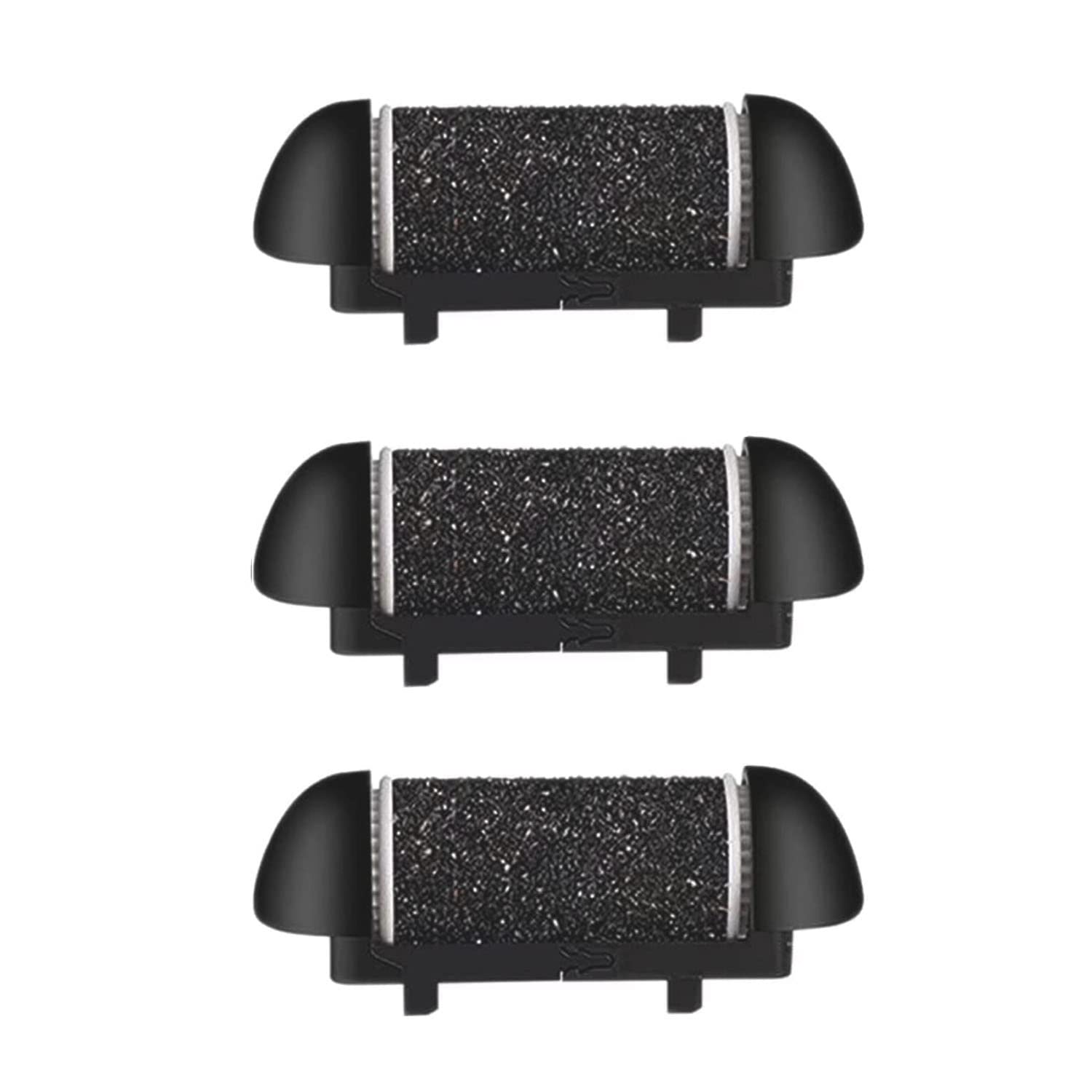 3 Pack Same Rough Replacement Coarse Roller Heads for Electric Callus Remover, Foot File Pedicure Tools for Feet Callus Shaver Pedicure Kit for Cracked Heels and Dead Skin (Extra Coarse)