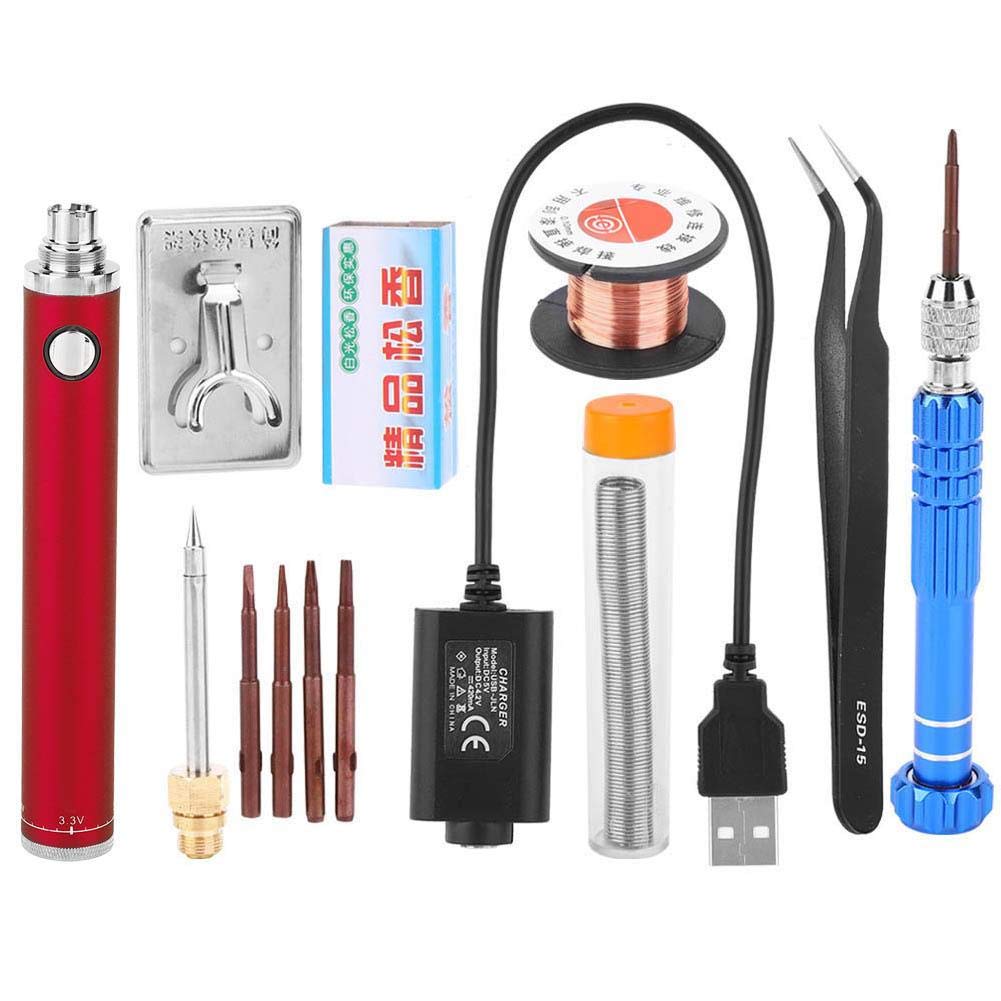 Soldering Iron,1300mAh 5V AntiOxidation Portable Rechargeable