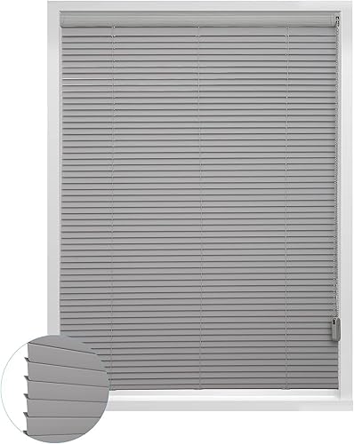 Vista 7 de MYshade Mini persianas horizontales de vinilo personalizadas para ventanas, persianas con cable con imagen, texto y tamaño personalizados, fáciles