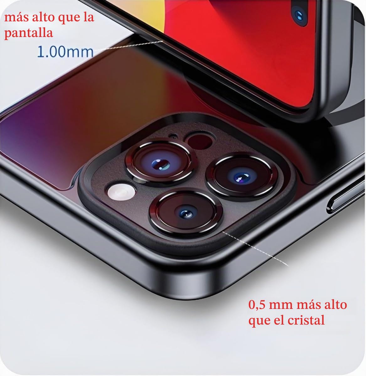 Funda de teléfono Inteligente con proyección Trasera de Fotos Personalizable, con Tinta electrónica, Muestra Fotos al Instante en la Cubierta Trasera de la Pantalla de Tinta. Personaliza tu teléfono