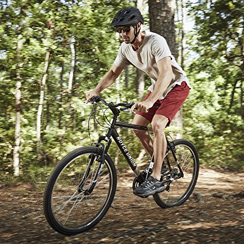 27.5" Royce Union RMT Mens 21-Speed All-Terrain Mountain Bike, 22" Aluminum Frame, Twist Shift, Matte Black - Thumbnail 3