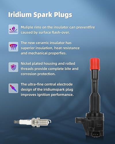 Vista 290 de ECCPP Bobinas de encendido portátiles de repuesto para automóvil compatibles con Infiniti I30/para Nissan Maxima 3.0L V6 2000-2001 Reemplazo