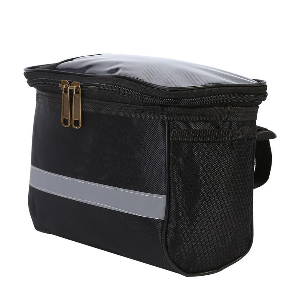 Generisch Lenkertasche Fahrrad - Fahrradtasche Lenker | Cube E Bike Korb | Lenkertasche Mit Reflektierendem Riemen