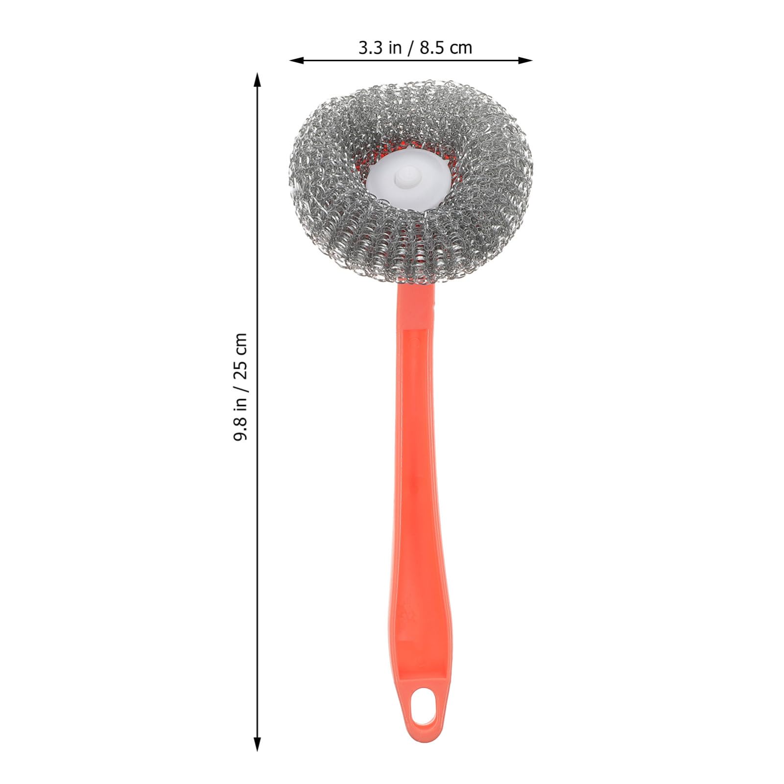 UTHCLO 1 Set Stainless Steel Pot Brush Metal Scrubber for Dishes Kitchen Scrubbers Handle